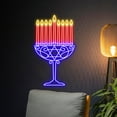 thumbnail image 3 of Handmadetneonsign Menorah Neon Sign, Jewish Holiday Led Sign, Hanukkah Neon Light, Chanukah Led, 3 of 5
