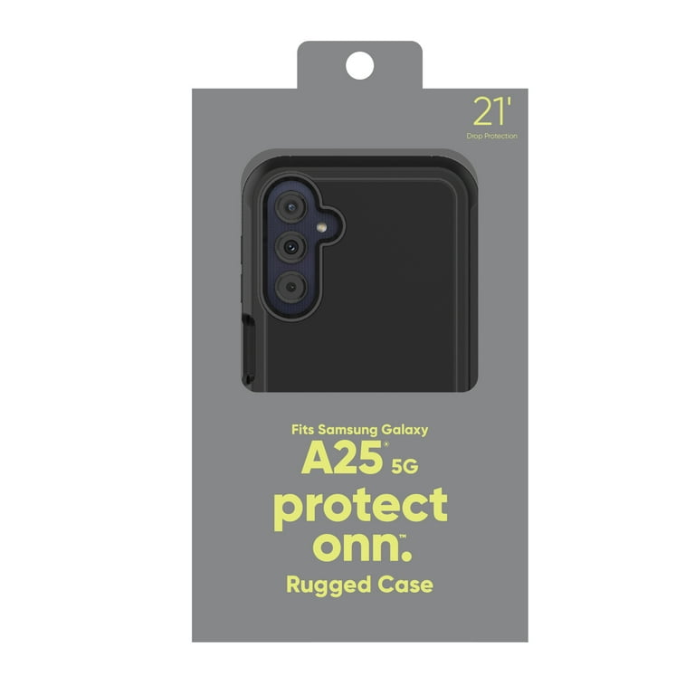 onn. Rugged Phone Case for Samsung Galaxy A25 5G - Black onn. Rugged Phone Case for Samsung Galaxy A25 5G - Black