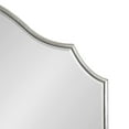 thumbnail image 4 of Kate and Laurel Leanna Glam Wide Horizontal Arch Wall Mirror, 28 x 32, Silver, Sophisticated Arched Bathroom Vanity Mirror with Soft Scallops and Slim Frame, 4 of 8