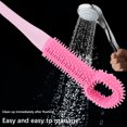 thumbnail image 6 of Vacemry Under $5 Long Bristle Foot Brush, Deep Cleaning Silicone Scrubber, Toe Seam Hygiene Tool, Bathroom Grooming Instrument, Personal Care Essential, 6 of 9