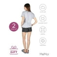 thumbnail image 6 of MeMoi Women's Taurus Zodiac Sign PJ Short Set - Womens - Female, S, Med Gray Heather, 6 of 7