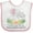 White and Pink, variant on Inktastic I'll Never Forget That My Great Grandma Loves Me Elephants Boys or Girls Baby Bib