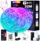 thumbnail image 1 of HIFILUZ 32M Luces Led Compatible Alexa Tira Led Exterior WiFi 3535 RGB Color Controlada Por Tel&eacute;fono Inteligente, Trabaja con Sistema Android y iOS, Google, Tiras Leds de luz para Cuarto(32, 1 of 8