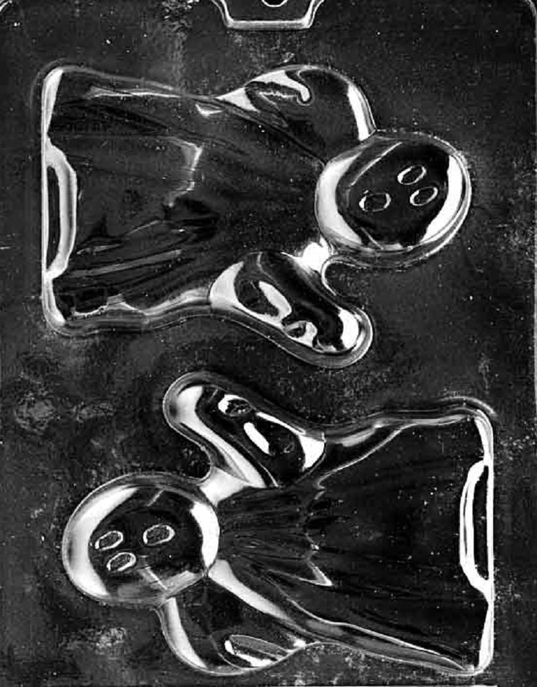 Pumpkin Ghost Chocolate Candy Mold For Halloween - #939 Clear Plastic Mold 9 thumbnail image