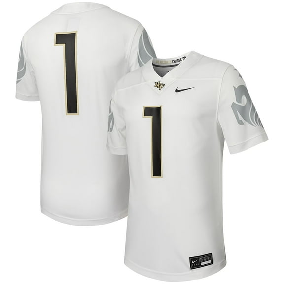 Men's Nike #1 White UCF Knights Untouchable Replica Football Jersey