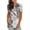 Brown, variant on PATLOLLAV Summer Tops Womens Tshirt Feather Print Round-Neck Short Sleeve Pullover Blouse