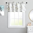 thumbnail image 2 of Floral Printed Valance Curtains, 52 x 18 Inches Light Filtering Decorative Drapery Rod Pocket Solid Treatment for Bedroom, Living Room, 1 Piece, 2 of 6