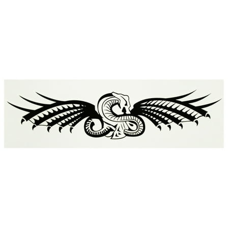 Tribal Tattoo Wings - Winged Cobra Symbolic Temporary Tribal Tattoo