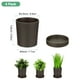 thumbnail image 3 of Uxcell 4 Paquete Macetas de 3.5 pulgadas Plástico con Agujeros de Drenaje para Cactus y Plantas de Interior Café, 3 of 7