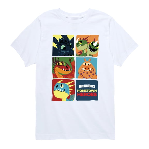 How to Train Your Dragon - Hometown Heroes - Youth Boys Short Sleeve Graphic T-Shirt