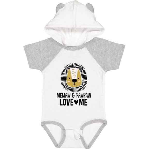 Inktastic Memaw and Pawpaw Grandkids Lion Boys Baby Bodysuit