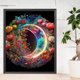 thumbnail image 1 of Cuadros Decorativos Pintura de diamante 5D DIY Taladro redondo completo AB parcial Flores de luz de luna Decoración para el hogar DQrwqpou embutido en tela, 1 of 9
