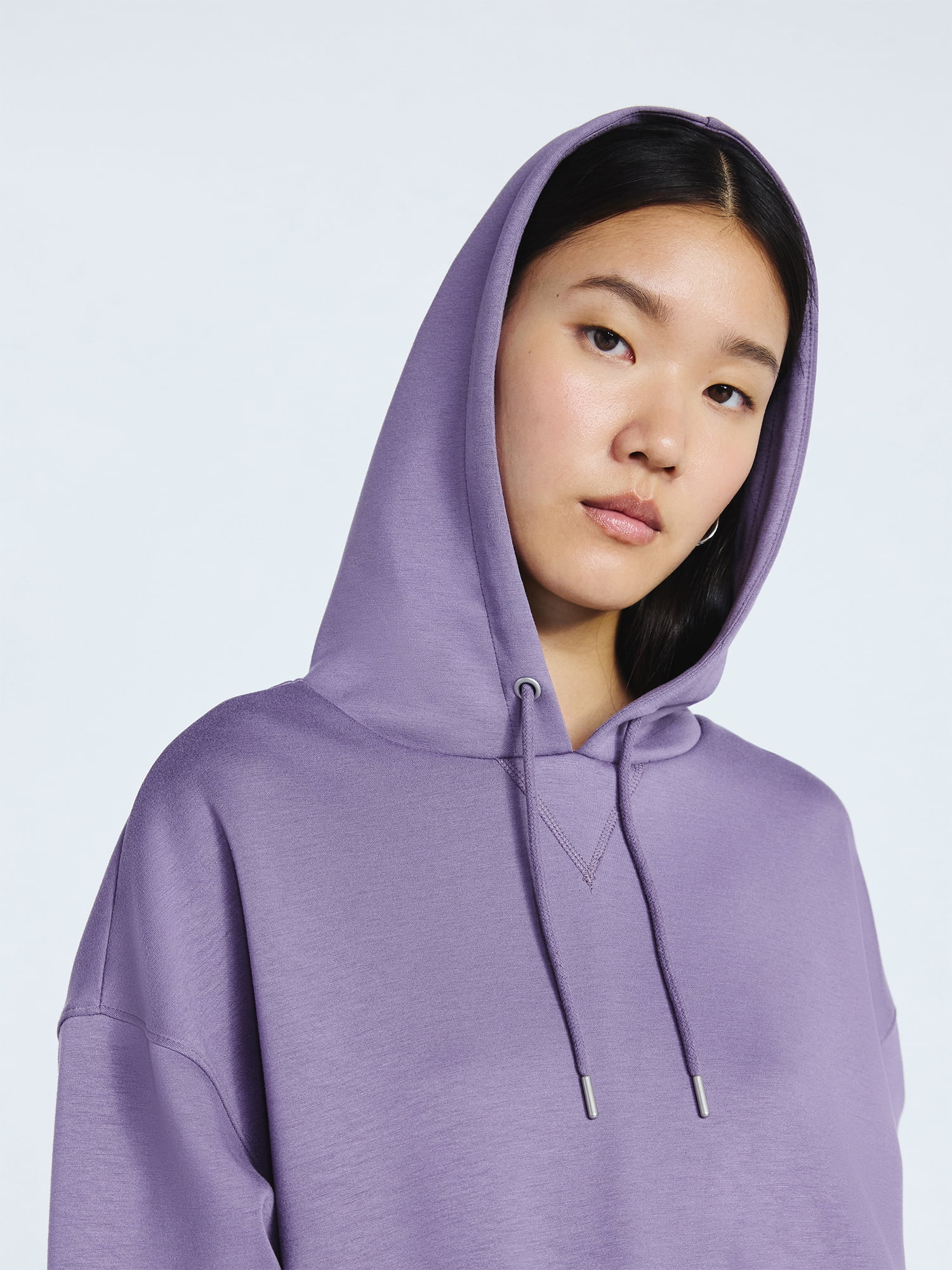 Scoop Women's and Women's Plus New Scubaknit Pullover Hoodie, Sizes XS-4X