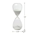 thumbnail image 2 of Home Decor Accessories, 10" Ferdinand 60-Minute Hourglass, White Sand, White Door Stops,Glass Wall Hooks, Household Supplies & Décor Accessories 10" Ferdinand 60-Minute Hourglass, White Sand, 2 of 6