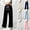 Black, variant on Gunia Girls Sweatpants Baggy Letter Print Casual Wide Leg Pants Loose Fit Comfortable Trousers Youth Children Fashion Athletic Pants With Pockets 4-16 Years