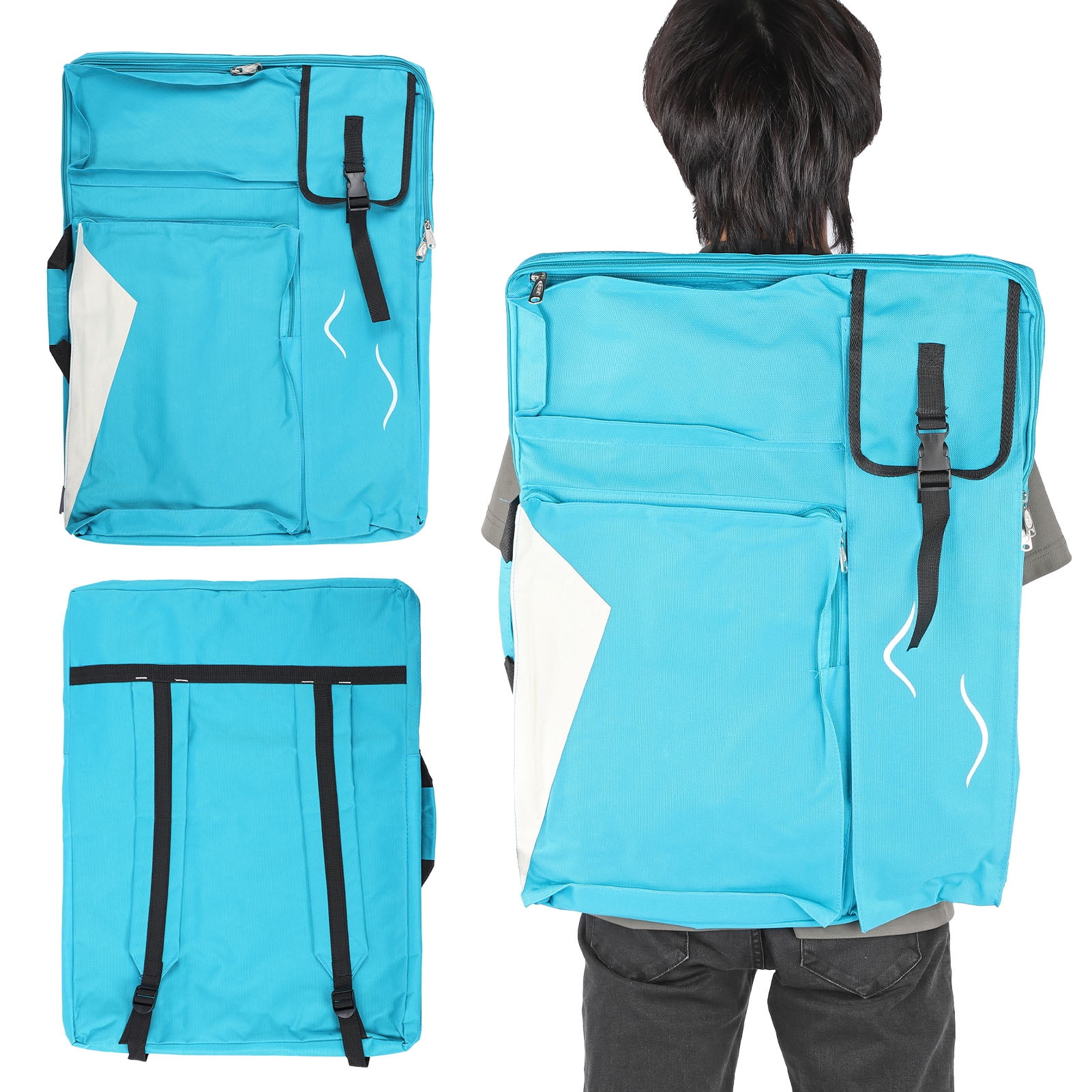 Fugacal Art Drawing Bag Waterproof Backpack Sketch Board Storage