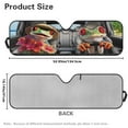thumbnail image 5 of KUIFORTI Windshield Sun Shade Funny Tiger Automotive Interior Sun Protection for Jeep Wrangler TJ JK JKU Sport Sahara Rubicon 2 Door & 4 Door, Thickened Fabric Easy to Install, 5 of 6