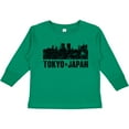 thumbnail image 3 of Inktastic Tokyo Japan City Skyline with Grunge Boys or Girls Long Sleeve Toddler T-Shirt, 3 of 5