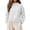 *White, variant on VBVC Women's Mock Neck Cropped Sweatshirt , Ladies' Side Slit Long Sleeve Pullover , Casual Fall Winter Tops For Women, S-3XL