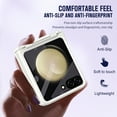 thumbnail image 6 of Allytechgroup for Samsung Galaxy Z Flip 5 Case with Screen Protector, Shockproof Solid Color Hinge Protection Bumper Rugged Case Cover for Women Men, White, 6 of 7