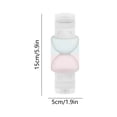 thumbnail image 3 of Double Headed Travel Bottle with Dual Compartments, Leak-Proof Plastic Cosmetic Dispenser, Portable 15cm Refillable Shower Gel and Shampoo Container, Multicolor, 3 of 6