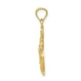 thumbnail image 2 of Diamond2Deal 14K Yellow Gold Satin Diamond-Cut Anchor Pendant for Men (L- 1.19 in), 2 of 4