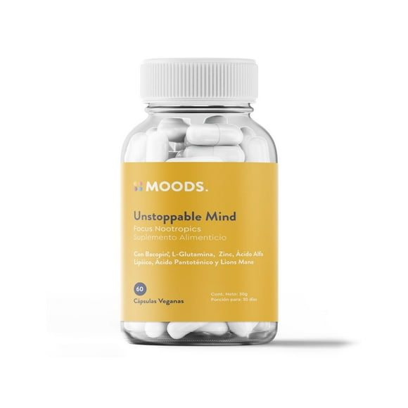 Suplemento Alimenticio Moods Unstoppable Mind Nootropicos