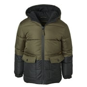 iXtreme Boys Hooded Colorblock Puffer Winter Coat, Sizes 8-18