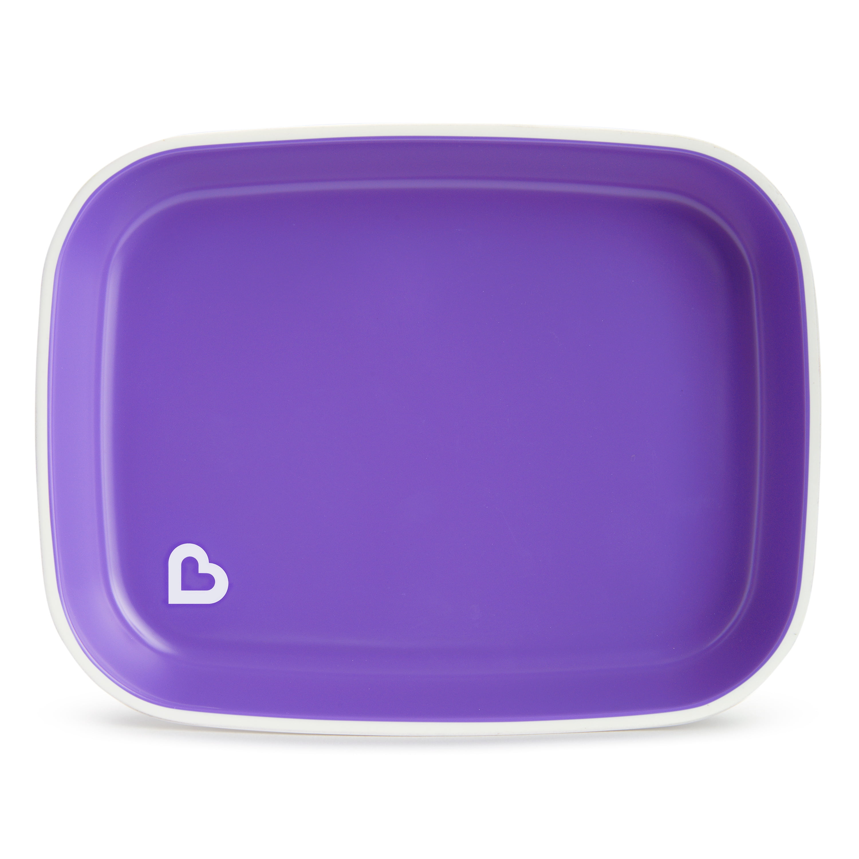 Munchkin® Food Adventure Splash™ Toddler Dining Set, Includes Plate and Stainless Steel Utensils, Purple