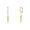 Gold, variant on Sterling Silver 18K Gold Plated Cone Drop Earrings with Brushed Finish Modern Geometric Dangle Jewelry for Women Textured Cone Pendant Hoop Earrings