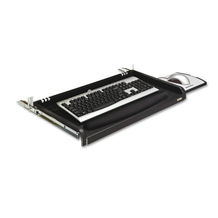- 3M Under Desk Keyboard Drawer, 23w x 14d, Black
