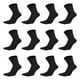 thumbnail image 5 of Sonducket 6a Juego de 2 calcetines de algodón transpirables para hombres que absorben el sudor y el desodorante Calcetines de hombre resistentes negro 2piezas, 5 of 6