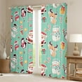 thumbnail image 2 of Feelyou Santa Claus Child Black Out Curtains, Merry Christmas Curtains Pack of 2 (42x63 Each), Kawaii Cartoon Style Bedroom Curtains, Blackout Curtains Bedroom Decor, 2 of 6
