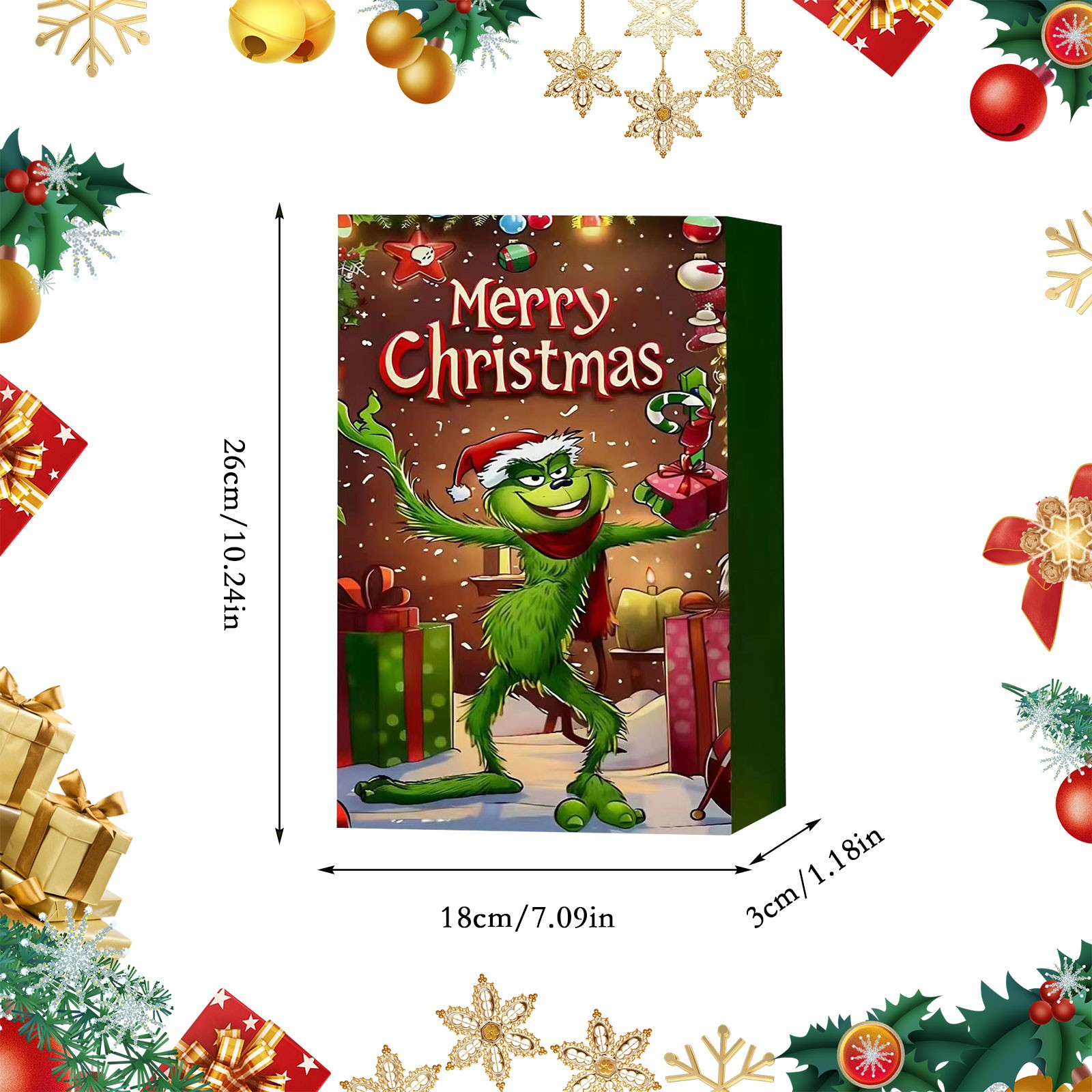 MIARHB 2025 Grinch Advent Calendar with 24 Surprise Toys, Cute Figures