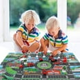 thumbnail image 6 of Car Toys Set with Transport Cargo Airplane Toys- 32.6x22.4 Inch Play Mat,6 Mini Fire Trucks/Construction Vehicle Toys,1 Large Plane,11 Road Signs,Truck Toys Gift for 3 4 5 6 Years Old Boys Kids, 6 of 7