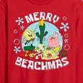 thumbnail image 2 of SpongeBob SquarePants - Merry Beachmas - Men's Long Sleeve T-Shirt, 2 of 5