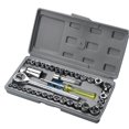 thumbnail image 1 of 40pcs Drive Socket Wrench Set SAE Metric Sizes Multifunction Portable for Auto Repairing Household, 1 of 4