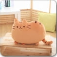 thumbnail image 3 of Bonita almohada de gato con forma de galleta, suave y de peluche, para la siesta en la oficina, cojín de juguete relleno, para dormir en la cama, decoración del hogar, regalo para niños, 3 of 4