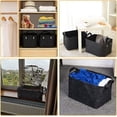 thumbnail image 4 of 2 Pcs Felt Storage Basket, Black, 4 of 5