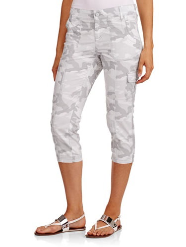 NWT Faded Glory Women's Cargo Utility Capri Jeans or Pants Size 4 Multi Pockets