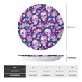 thumbnail image 2 of Zufioo Skull rainbow mushroom colorful Print Bone China Decorative Plate, Ceramic Dinner Plate with Stand Ceramic Decoration Homewares-10in, 2 of 6