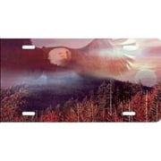 Eagle over Forest Airbrush License Plate Free Names on this Air Brush