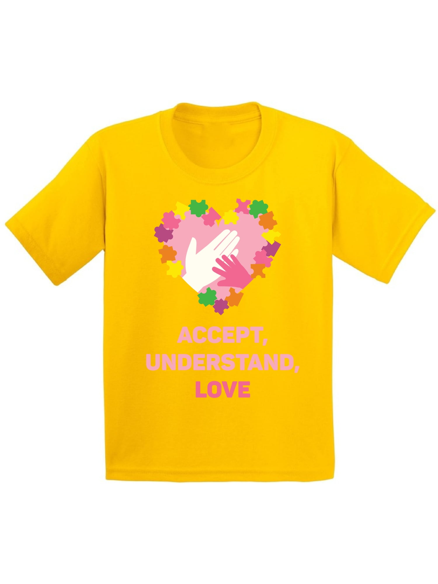 Autism Shirts for Kids Autism Awareness Tshirts Accept Understand Love Kids Gift
