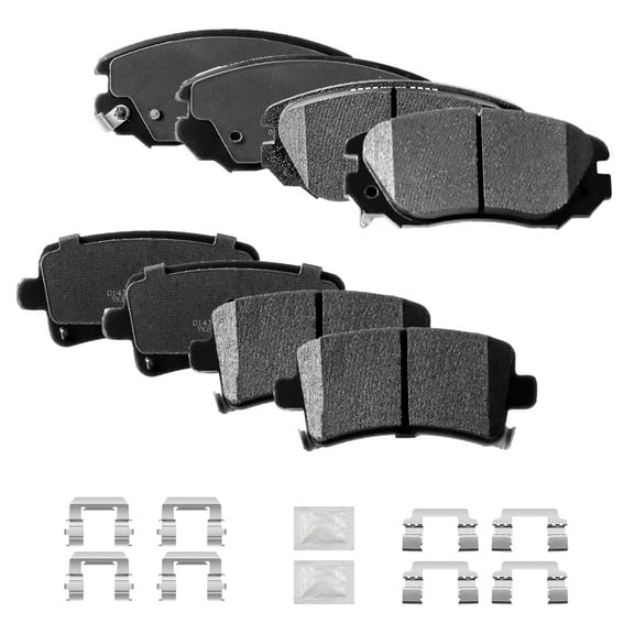 ACB ZONE 8PCS Ceramic Brake Pads for Chevrolet Impala Malibu, Front & Rear(D1421, D1430)