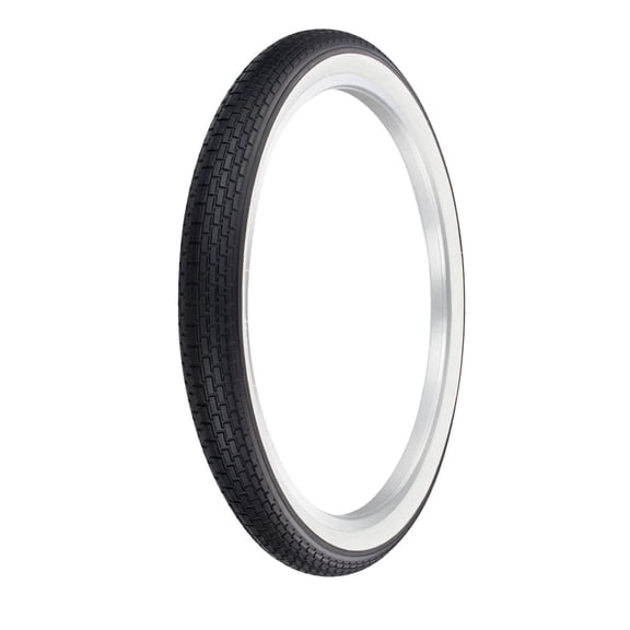 OG LOWRIDER BICYCLE WIRE BEAD TIRE IN SIIZE 24 x 2.125 BLACK/WHITE BRICK TREAD TIRE G-5009