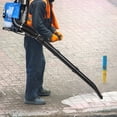 thumbnail image 6 of Floseru 75.6CC Gas Backpack Leaf Blower, 2 Stroke ,900CFM, 210MPH , Variable Speed & Cruise Control, Ergonomic Harness, Reduced Emissions, for Fast Yard Cleanup, 6 of 8