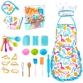 thumbnail image 3 of 26PCS Kids Cooking and Baking Set Apron Set Pretend Play for Kids, 3 of 9