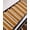 Orange, variant on Gradient Grey Striped Stair Treads for Wooden Steps Indoor Runner Rug Carpet, Simple Farm Stripes Minimalist 4 Pieces Peel and Stick Staircase Step Treads Covers Washable Throw Door Mats, 30"x8"
