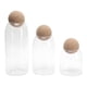 thumbnail image 2 of Juego de 3 latas redondas ZHCH Almacenamiento Transparente, 2 of 5