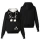 thumbnail image 3 of Otoño e invierno mujer cara de gato impreso pulóver con capucha manga larga gato sombrero cordón Tops sudaderas con capucha sudaderas Fridja nalpqowj1746, 3 of 8